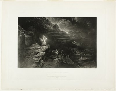 Moïse brise les tables, des Illustrations de la Bible - John Martin