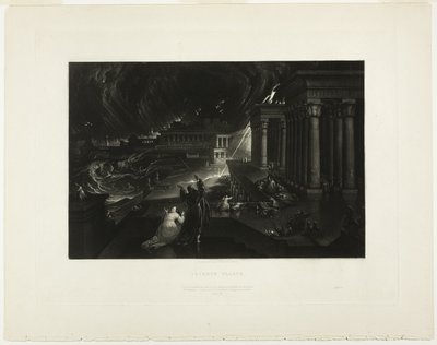 Septième plaie, des Illustrations de la Bible - John Martin