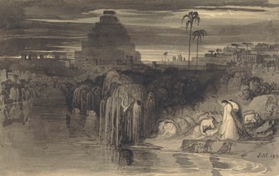 Les Filles de Jérusalem pleurant près des eaux de Babylone - John Martin
