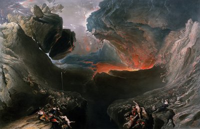 Le Grand Jour de Sa Colère, gravé par Charles Mottram, publié par Thomas McLean, Londres en 1857 - John Martin