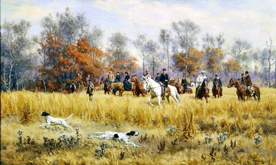 Concours de chiens de chasse en Caroline du Nord ou Concours central de 1891, vers 1891 - John Martin Tracy