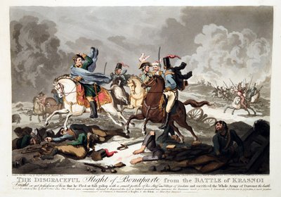 La fuite de Bonaparte de la bataille de Krasnoi en 1812 - John Massey Wright