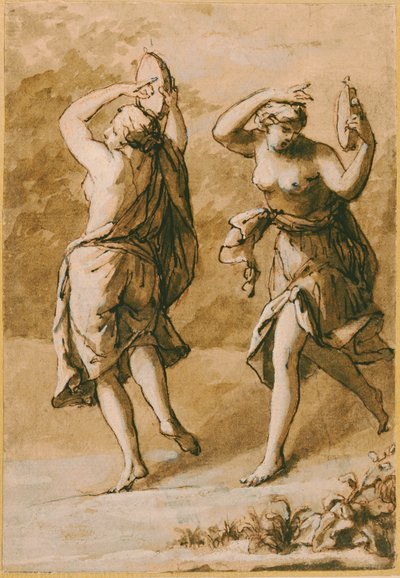 Deux Ménades, Une Étude - John Michael Rysbrack