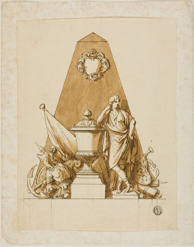 Projet non exécuté pour le monument au premier duc de Marlborough - John Michael Rysbrack