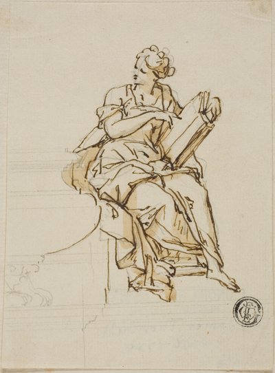 Sagesse : Conception non exécutée pour le monument au premier duc de Marlborough - John Michael Rysbrack