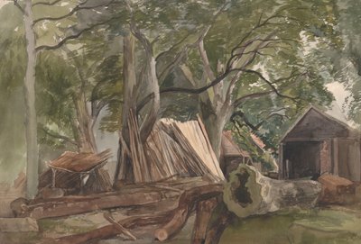 Clairière avec une scierie, 1847 - John Middleton