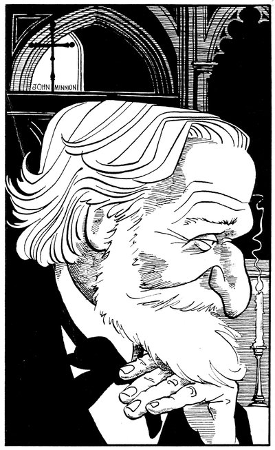 Giuseppe Verdi - portrait de profil du compositeur italien, 9 ou 10 octobre 1813 - 27 janvier 1901 - John Minnion