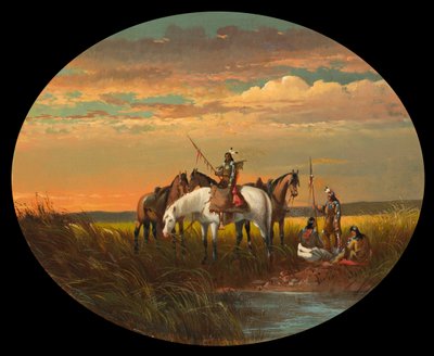 Une halte dans la prairie pour fumer, vers 1870 - John Mix Stanley