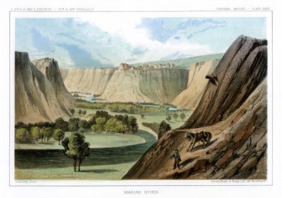 La rivière Marias, Montana, États-Unis, 1856 - John Mix Stanley