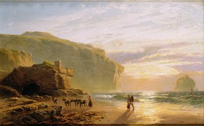 Au large de la côte cornouaillaise, ou Trebariwith Strand - John Mogford