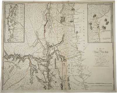 Carte de la province de New York avec une partie de la Pennsylvanie et de la Nouvelle-Angleterre, d
