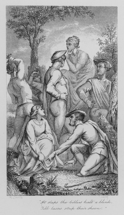 Robert Burns : La Sainte Foire (gravure) - John Moyr (attr.to) Smith