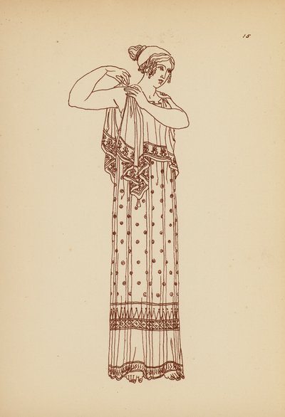 Costume féminin grec ancien - John Moyr Smith