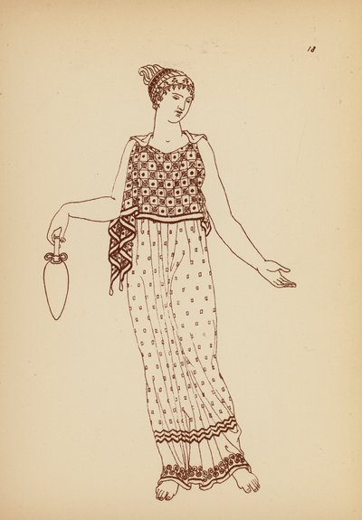 Costume féminin grec ancien - John Moyr Smith