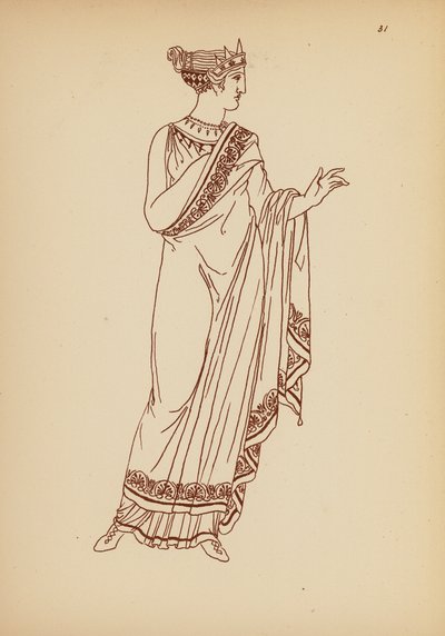 Costume féminin grec ancien - John Moyr Smith