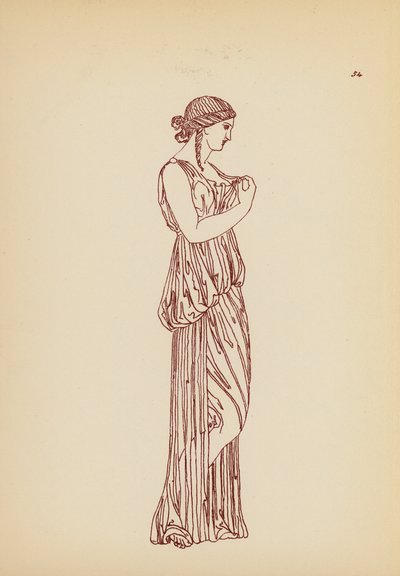 Costume féminin grec ancien - John Moyr Smith