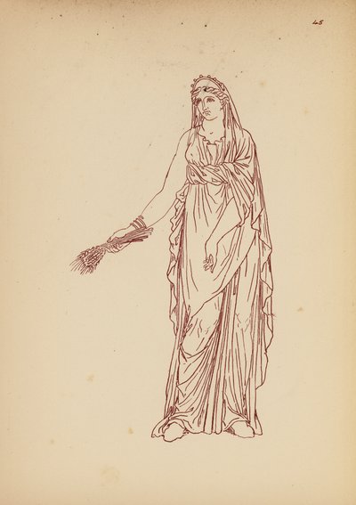 Costume féminin grec ancien - John Moyr Smith
