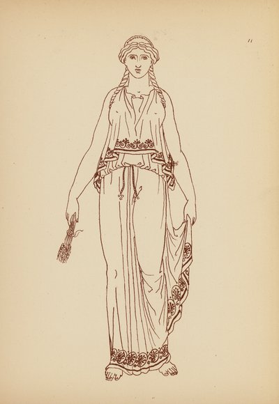 Costume féminin grec ancien - John Moyr Smith
