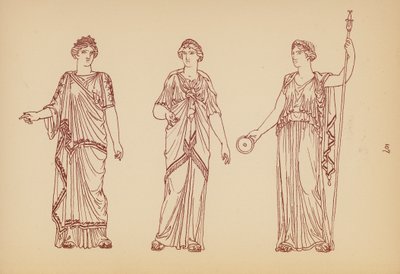 Costume féminin grec ancien - John Moyr Smith