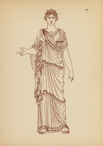 Costume féminin grec ancien - John Moyr Smith