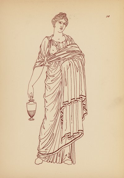 Costume féminin grec ancien - John Moyr Smith