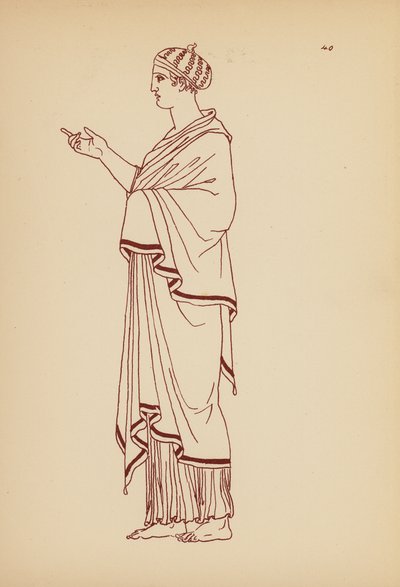 Costume féminin grec ancien - John Moyr Smith