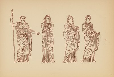 Costume féminin grec ancien - John Moyr Smith