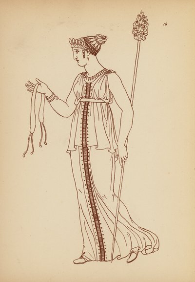 Costume Féminin de la Grèce Antique - John Moyr Smith