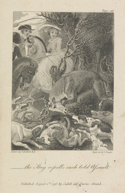 "-le cerf repousse chaque assaut audacieux." - John Neagle