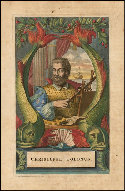 1671 portrait de Christophe Colomb par John Ogilby - John Ogilby