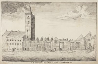St Andrews Délinéé - Chapelle du Collège St Leonards St Andrews - John Oliphant