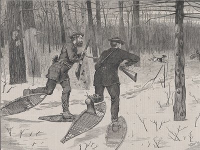 Chasse au cerf dans les Adirondacks en hiver, Every Saturday, Vol. II, New Serie..., 21 janvier 1871 - John Parker Davis