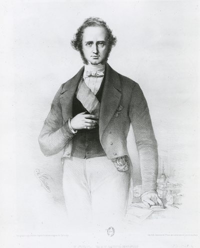 Portrait de Henry John Temple (1784-1865) Lord Palmerston, gravé par Collette - John Partridge