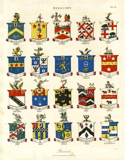 Armoiries des baronnets britanniques ; Planche XC - John Pass