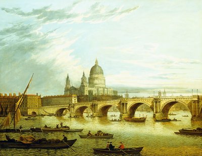 Vue du pont de Blackfriars avec Saint Paul - John Paul