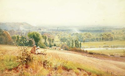 Vue de Hedsor Hill sur la Tamise près de Cookham - John Pedder