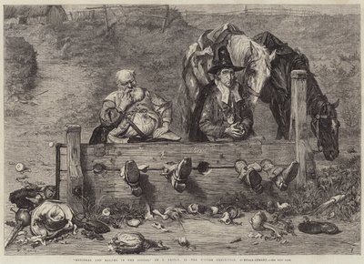 Hudibras et Ralpho dans les stocks - John Pettie