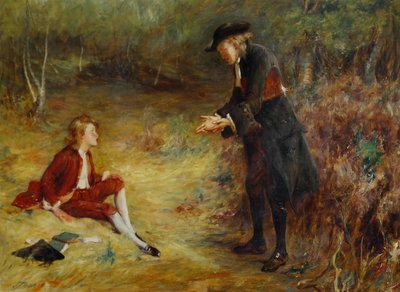 John Pettie - Un sermon au bord de la route - John Pettie
