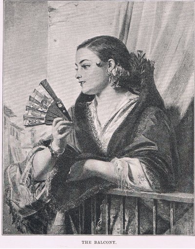 Le balcon, du Magazine of Art 1893, Cassell and Company - John Phillip