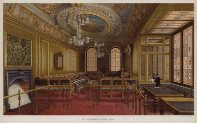 La salle du tribunal des échevins. Guildhall, Londres - John Phillipp Emslie