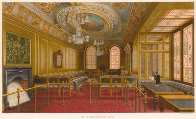 La salle du tribunal des échevins, Guildhall, Londres - John Phillipp Emslie