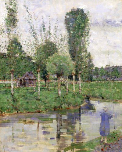 Sur la rivière, Sainte-Gertrude, Caudebec, Normandie - John Quinton Pringle