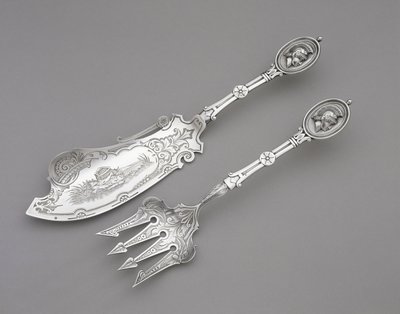 Fourchette et couteau à poisson, vers 1862-1870 - John R. Wendt