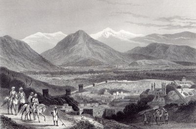 Kaboul depuis le Bala Hissar, gravé par J. Stephenson, vers 1870 - John Ramage