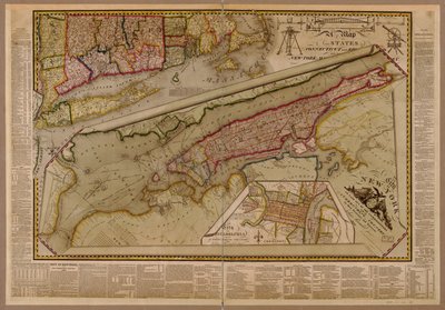 La ville de New York telle que tracée par les commissaires avec les environs - John Randel