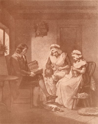 Bonheur domestique, Laetitia avec ses parents, 1789 - John Raphael Smith