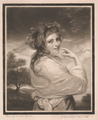Lady Hamilton en bacchante - John Raphael Smith