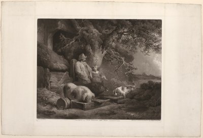 Paysans et cochons - John Raphael Smith
