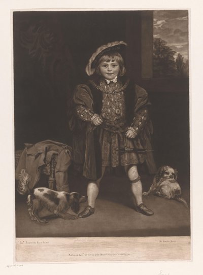 Portrait de John Crewe enfant - John Raphael Smith