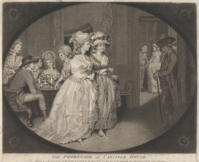 La promenade à Carlisle House - John Raphael Smith